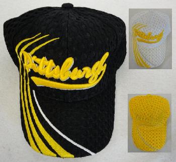 Air Mesh Pittsburgh Hat [3 Stripes on Bill]